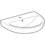 Geberit Selnova 60 lavabo 500.305.01.1(7)