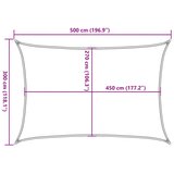  Jedro za zaštitu od sunca 160 g/m² terakota 3 x 5 m HDPE | shoptok.hr