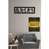  Zidna dekoracija LED muzičari 19x60cm, metalna Cene