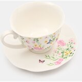 Sinsay Keramička šalica i tanjurić s cvjetnim motivom | shoptok.hr