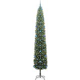 vidaXL Umestno božično drevo Zelena 270 cm PVC in Jeklo in Plastika | Shoptok.si