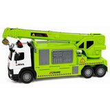 Truck with Crane and Vehicle Transporter Lights Sounds Green | shoptok.hr