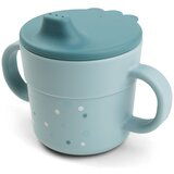 Done By Deer Šolja sa poklopcem Foodie Happy dots, Plava Cene