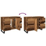  Kupaonski ormarić za Lavabo - Umivaonik staro drvo konstruirano drvo | shoptok.hr