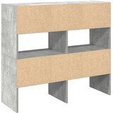 vidaXL Regal za čevlje 2 kosa zložljiva betonsko sivo 89,5x30x40 cm | Shoptok.si