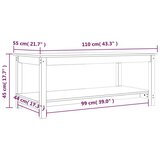  Klubska mizica črna 110x55x45 trdna borovina, (20711344) | Shoptok.si
