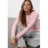 TRENDYOLMILLA ženski duks Twoaw25Kz00124, puder / roze | Eponuda.com