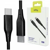 kabel AUC-02 USB-C - USB-C 1,0 m 100W CRNI