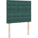 vidaXL Otomanski posteljni okvir z vzmetnicami zelen 120x190cm žamet, (21609523) | Shoptok.si