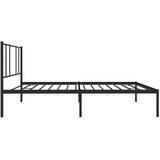  Metalni okvir za krevet s uzglavljem crni 90x200 cm | Eponuda.ba