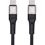  USB C na USB C kabel Blue Star 3A 60W PD QC4.0 pleteni 2m TFK-DC-004 crni | Eponuda.com