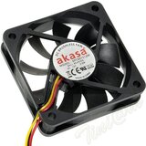 Akasa ventilator 60 x 60mm x 15mm 3pin - Črn Cene