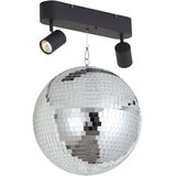 QAZQA Retro viseča svetilka Disko krogla z 2 lučmi, vključno z LED in daljinskim upravljalnikom - Discoball Cene