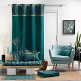 Douceur d intérieur Modrozelena bombažna zavesa 140x240 cm Artchic – | Shoptok.si