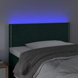  LED uzglavlje tamnozeleno 80 x 5 x 78/88 cm baršunasto | shoptok.hr