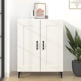 Maison Chic Komoda - Predalnik bela 69,5x34x90 cm konstruiran les, (21716402) | Shoptok.si