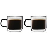 Vialli Design Set 2 skodelic z dvojno steno Vialli Design Carbon, 80 ml Cene