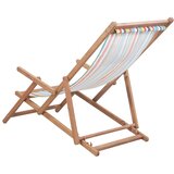  Sklopiva ležaljka za plažu od tkanine s drvenim okvirom šarena | Eponuda.ba