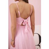 Kesi Women's strappy dress with flared hem light pink | ePonuda.com