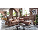 Miuform Rjava raztegljiva kotna sedežna garnitura iz umetnega usnja (desni kot) Lofty Lilly – | Shoptok.si