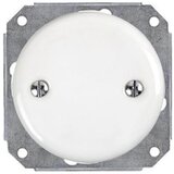  Reblig - Porcelanska retro maska za elektroinstalaciju, bela Cene