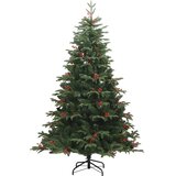  Umjetno božićno drvce sa šarkama, šiškama i bobicama 180 cm | shoptok.hr