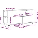 TV ormarić s kotačićima Artisan hrast 102x34,5x43 cm | shoptok.hr