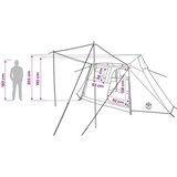  Tunelski šator Plava 475 x 220 x 192 cm - Plava | shoptok.hr