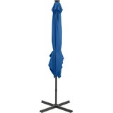  Konzolni vrtni suncobran sa stupom LED 250 cm azurnoplavi | Eponuda.ba