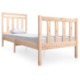 The Living Store Posteljni okvir 75x190 cm trden les - Posteljni Okvir, (21530850) | Shoptok.si