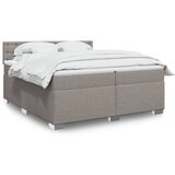  The Living Store Box spring postelja z vzmetnico taupe 200x200 cm blago - Box Spring Postelja, (21514587) | Shoptok.si