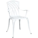  3-dijelni vrtni bistro set bijeli lijevani aluminij | shoptok.hr