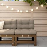  Srednja vrtna sofa smeđa boja meda od masivne borovine | Eponuda.ba
