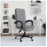  Uredski naslonjač od tkanine svjetlosivi | shoptok.hr