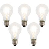 LUEDD Komplet 5 LED žarnic E27 z žarilno nitko A60 senzor mraka 4W 470lm 2700K Cene