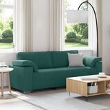 vidaXL Sofa s jastukom Tamnozelena 219 x 77 x 82 cm tkanina Cijene