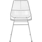Premier Housewares Kovinski jedilni stol v srebrni barvi District – | Shoptok.si