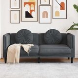  Dvosjed s jastucima tamnosivi baršun | shoptok.hr