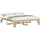 vidaXL Konstrukcija postelje Rjava 180 x 200 cm Masivno borovo les, (5000127677) | Shoptok.si
