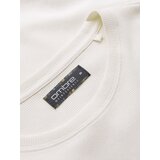 Ombre Men's waffle-textured T-shirt with round neckline - broken white | Shoptok.si