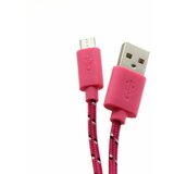 S Box pink kabl za punjač USB A (muški) na micro USB (muški) 1m Cene