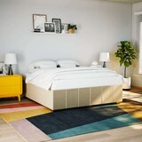  Okvir za krevet bez madraca krem 200x200 cm od tkanine Cijene