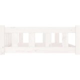 vidaXL Krevet za pse bijeli 105 5 x 75 5 x 28 cm od masivne borovine | shoptok.hr