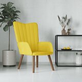  The Living Store Stol za sproščanje gorčično rumen žamet - Stol Za Sproščanje, (21485211) Cene