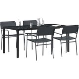  Set vanjskog namještaja 5 kom. Antracit Čelik 165 x 80 x 72 cm | shoptok.hr