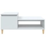  Stolić za kavu sjajni bijeli 100x50x45 cm od konstruiranog drva | Eponuda.ba