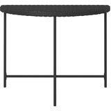 vidaXL Vrtni stol crni 100 x 50 x 75 cm od poliratana | shoptok.hr