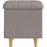  Shranjevalna tabureta z blazino Taupe 40 x 40 x 45 cm blago, (5000208383) | Shoptok.si
