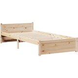  Okvir kreveta s uzglavljem 75x190 cm od borovine | shoptok.hr