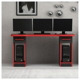 Hanah home gaming desk phoenix 2 black red | ePonuda.com